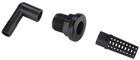 Sc Aquariums Aquatics 1 2 - Inch Bulkhead Fitting Kit Fit 1 2  Sch40  Black 