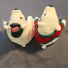 Coca-cola Polar Bear Plush Bean Bag 1998 Driver Cap Bow Tie Coke Bottle  0140