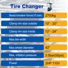 2 0 Hp Tire Changer Machine Combo Wheel Balancer With Auxiliary Arm 12 -24  Rim
