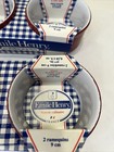 Emile Henry Set Of 4 Red Ramekins Ribbed France New