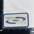 Automotive System Meridian Blue And White Sew On Used Patch Vintage 