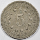 1868 Shield Nickel   Grainy Xf au Priced Right 