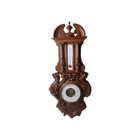 Fab Antique French Barometer Superb Walnut Wood Case Thermometer Eh Paris 36 t
