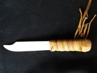 Native American Bone Knife   Leather Sheath  W  Navajo Coa Paper  Wha-0926 09279