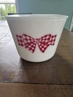 Mckee Glass Red Gingham Bow Tie Large Canister With Lid
