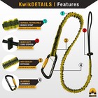 Kwiksafety Kraken Tool Lanyard Ansi Tested Osha Compliant Bungee W  Carabiner