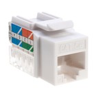 Cat5e White Keystone Jack 45 Degree Punch Down Network Connector Multi-pack Lot