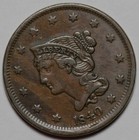 1840 Braided Hair Liberty Head Large Cent - Us 1c Copper Coin
