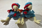 Lot Of 2 Idea Factory 1998 Meanies Shocking Stuffers Cold Turkey Bean Bag Plush