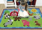 Flagship Carpets Kids And Baby Non Slip Area Rug 5  X 8  Cutie Banyard