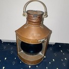 Antique Starboard Ship Lantern  Vintage Boat Lantern  Brass steel Marine Light