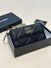Chanel New Black And Gold Crossbody Woc