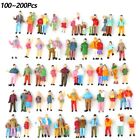 100 200 Pcs 1 87 Ho Scale Painted Figures Model People Passengers   Lots Poses 