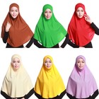 Muslim Women Scarf Hijab Amira Islamic Pull On Ready Instant Headscarf Shawls