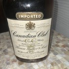 Canadian Club Whisky Vintage 1967 Empty Half Galon Brown Glass Bottle