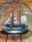 Vintage Souvenir Ship In A Bottle Double Mast Republica Dominicana