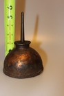 Vintage Eagle Copper Thumb Press Oil Can 5 75 In Tall X 3 In Wide Aged Weathered