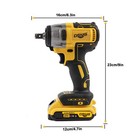 20v Cordless Impact Wrench Kit With 2 Batteries   Charger Brushless Motor
