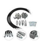 Fits For 1-2 Ton Mini Excavator 2 Three Way Diverter Valves W  Quick Connects
