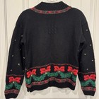 Vintage 1994 Christmas Wreath Ugly Sweater With Real Ornaments Size Petite