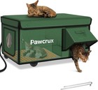 Weatherproof Heated Cat House For Outdoor In Winter  Heated Cat Bed Kitty She   