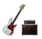 2023 Pamp 2x1 Oz Proof Silver Fender   Dynamic Duo Bass   Amp Set
