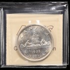 1935  1 Ms64 Front And Rear Swl Canada Silver Dollar Iccs Graded Uncirculated