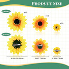 Clip On Fake Sunflowers  Artificial Sunflower Heads With Clips  Faux Silk Sunflo