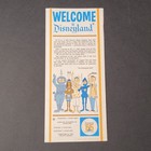Vtg 1965 Welcome To Disneyland Foldout Park Flyer Map Information Tencennial Pa