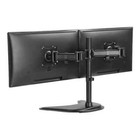 Dual 2 In 1 Hp Dell Monitor 24  Fhd Led Lcd 1080p Hdmi Office  grade B  W  Stand