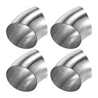  4 Pcs Od 3 Inch 45 Degree Ss304 Stainless Steel Bend Tube Exhaust Elbow 3 