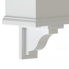 Mayne Yorkshire White Vinyl Decorative Brackets Attractive Durable 2 Pack New