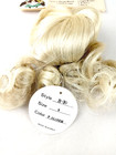 New Byron Platinum Blonde Multi-style Doll Wig Hair Size 8 Loose Curls Nwt