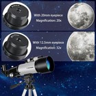 Telescope 70mm Aperture 400mm Astronomical Refracting Telescopes - Travel Tel   