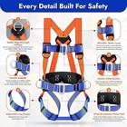 Sorano Safety Harness Fall Protection Kit Full Body Roofing Harness With Lanyard