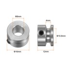 Single Groove Pulley 8mm Fixed Bore 16mm Outer Diameter Aluminum Alloy