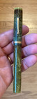 Vtg Belmont Marbled Green Flattop Fountain Pen 14k Nib Unrestored 5 3 8 