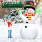 7 Ft Christmas Inflatables Giant Snowman Outdoor Decorations  Blow Up Snow Man Y