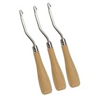 Latch Hook Tool 3 Pcs 6 5 Inch Wooden Handle Metal Bent Hook For Rug Making