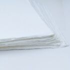 Handmade Paper -100 Sheets - All Sizes - White - Deckle Edge - Acid Free Natural