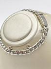 Sterling Silver 925 Mexico 6 25  Rosi Charm Chain 5 Mm Wide Bracelet 12g