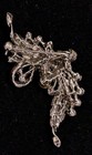 Striking Rhinestone   Aurora Borealis Brooch Art Nouveau deco Style Lot 60