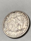 1876 25c Liberty Seated Quarter Choice Fine
