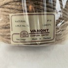 Vtg Nos Natural Jute Macrame Rope Cord Vanont 1000 Ft 6 Ply No  72  10 Thailand