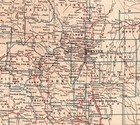 1917 Antique Colorado State Map Vintage Map Of Colorado Gallery Wall Decor 3117