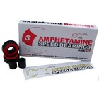 Independent Trucks Skateboard Hardware Blk red   Tool   Risers   Abec 5 Bearings