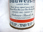 Vintage Steel Beer Can Budweiser Lager Beer Anheuser-busch Inc  12oz