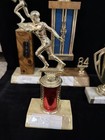 Vintage Football Trophies Lot Of 5 Tallest 15    1980s  tt5-9 