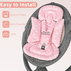 Car Seat Head Support Baby Soft Infant Carseat Insert With Strap Covers For Pink