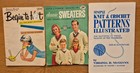 Lot Of 12 Vintage 40 s 50 s 60 s 80 s Knitting Crochet Patterns Books Booklets